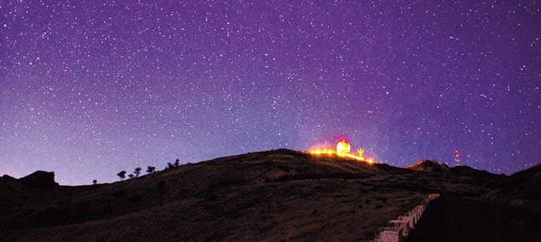 Stars over Pico do Areeiro in Madeira